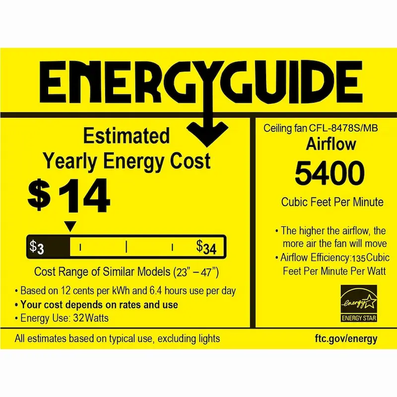 3 Speeds Reversible Caged Ceiling Fan with Remote and Timer