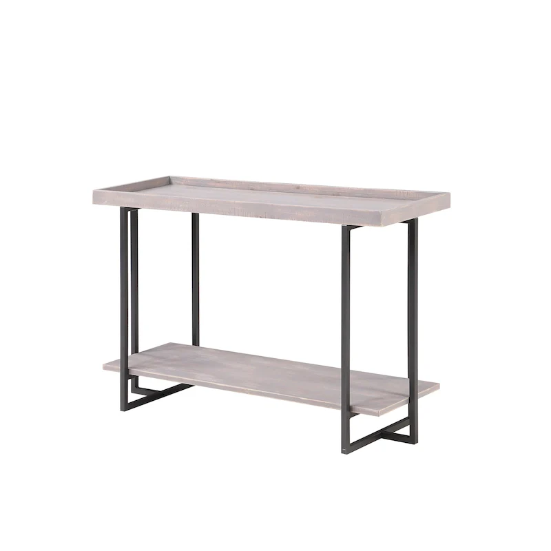 Damara Farmhouse 47-inch Metal 1-Shelf Sofa Table by Furniture of America