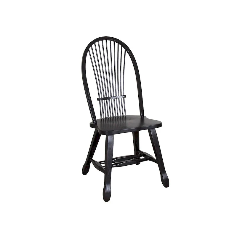 Treasures Rustic Oak Black Sheaf Back Dinette Set (5 Pieces)