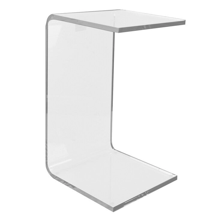 DesignStyles Acrylic C-Table - 11.85 x 13 x 22