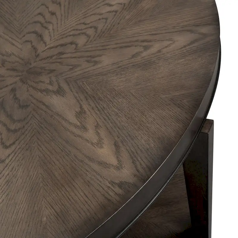 Penton Espresso Stone Oval Cocktail Table