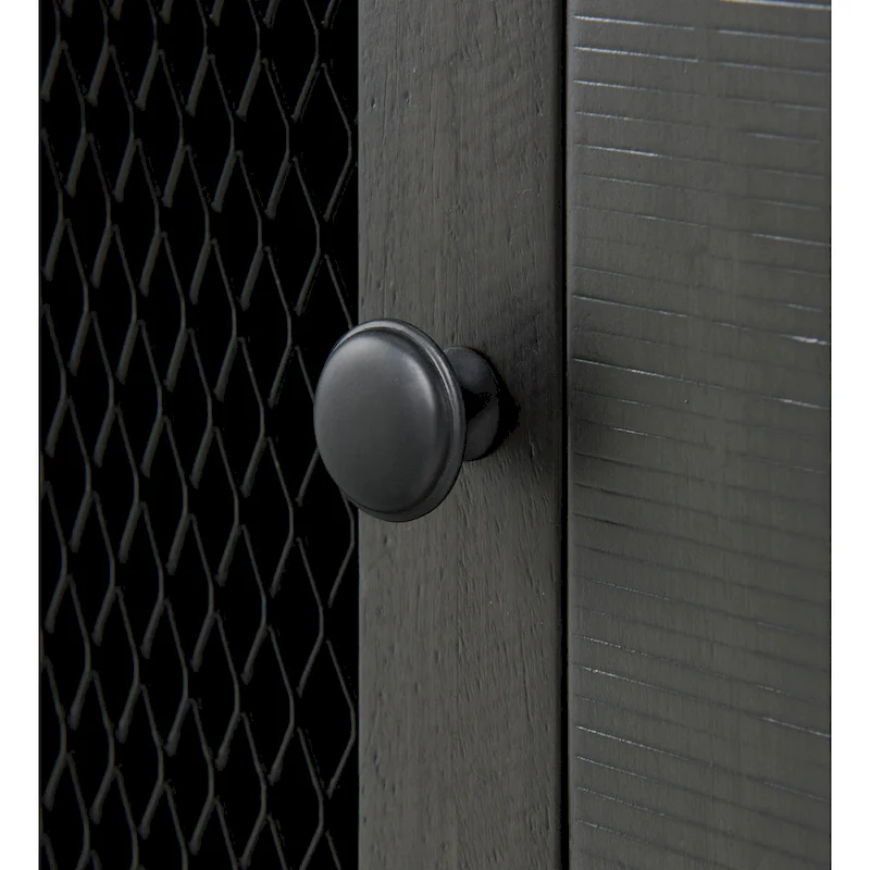 Rustic Solid Wood Chairside End Table with Hidden Charging Station