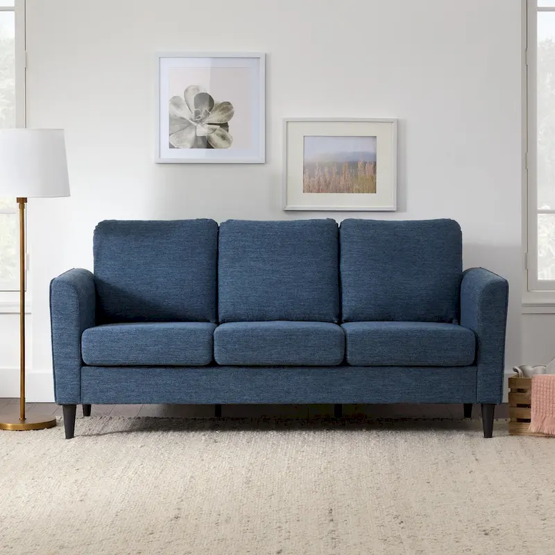 Brookside Clara 73  Upholstered Curved Arm Sofa