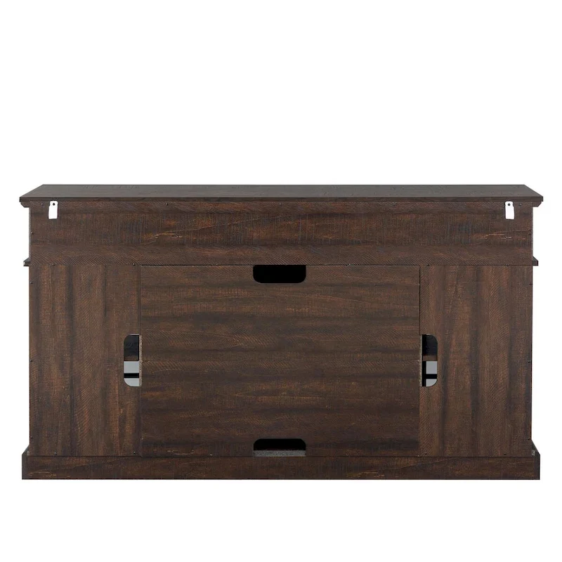 TV stand with electronic fireplace and remote control