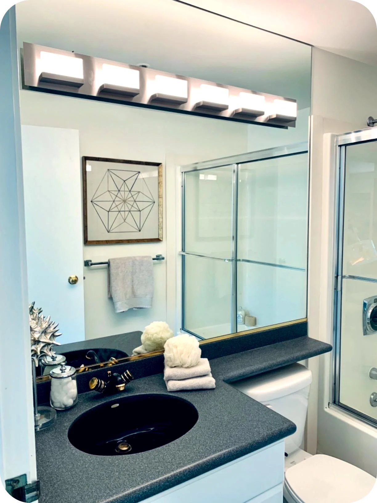 Everett 48 Modern 6-Light 60W Integrated LED (360W eq.) Bathroom / Vanity Light