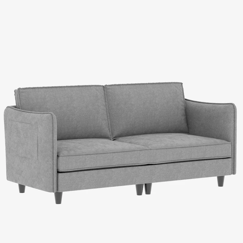 Hadley 74.27 Loveseat Sofa with Mid-Century Modern Design