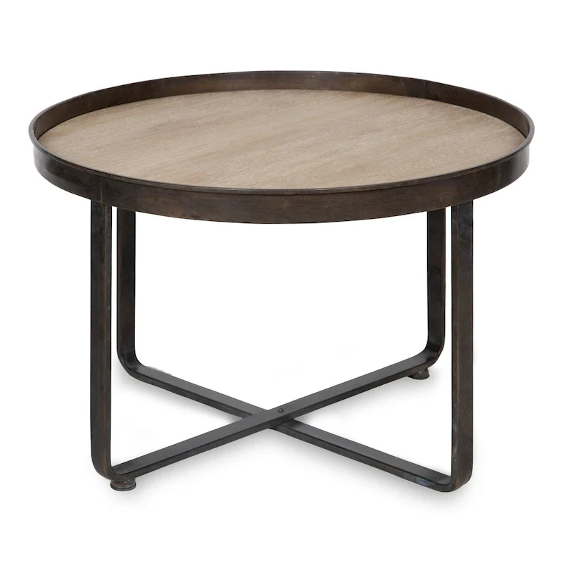 Kate and Laurel Zabel Round Modern Coffee Table - 28 Diameter