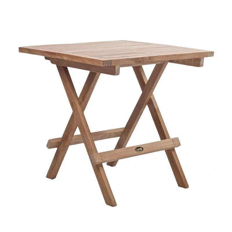 Teak Folding Side Table - Square 20 (50 cm)