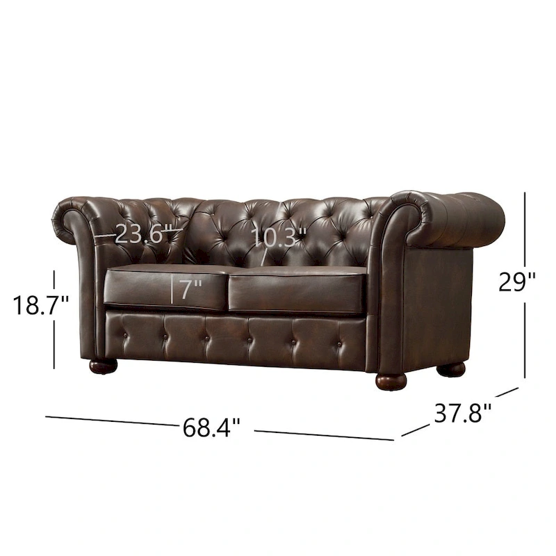 Knightsbridge Tufted Chesterfield Loveseat by iNSPIRE Q Artisan