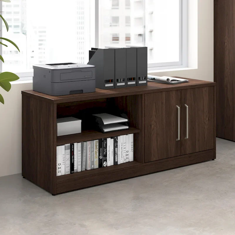 Bush Business Furniture Vista Low Storage Cabinet with Doors, Shelves