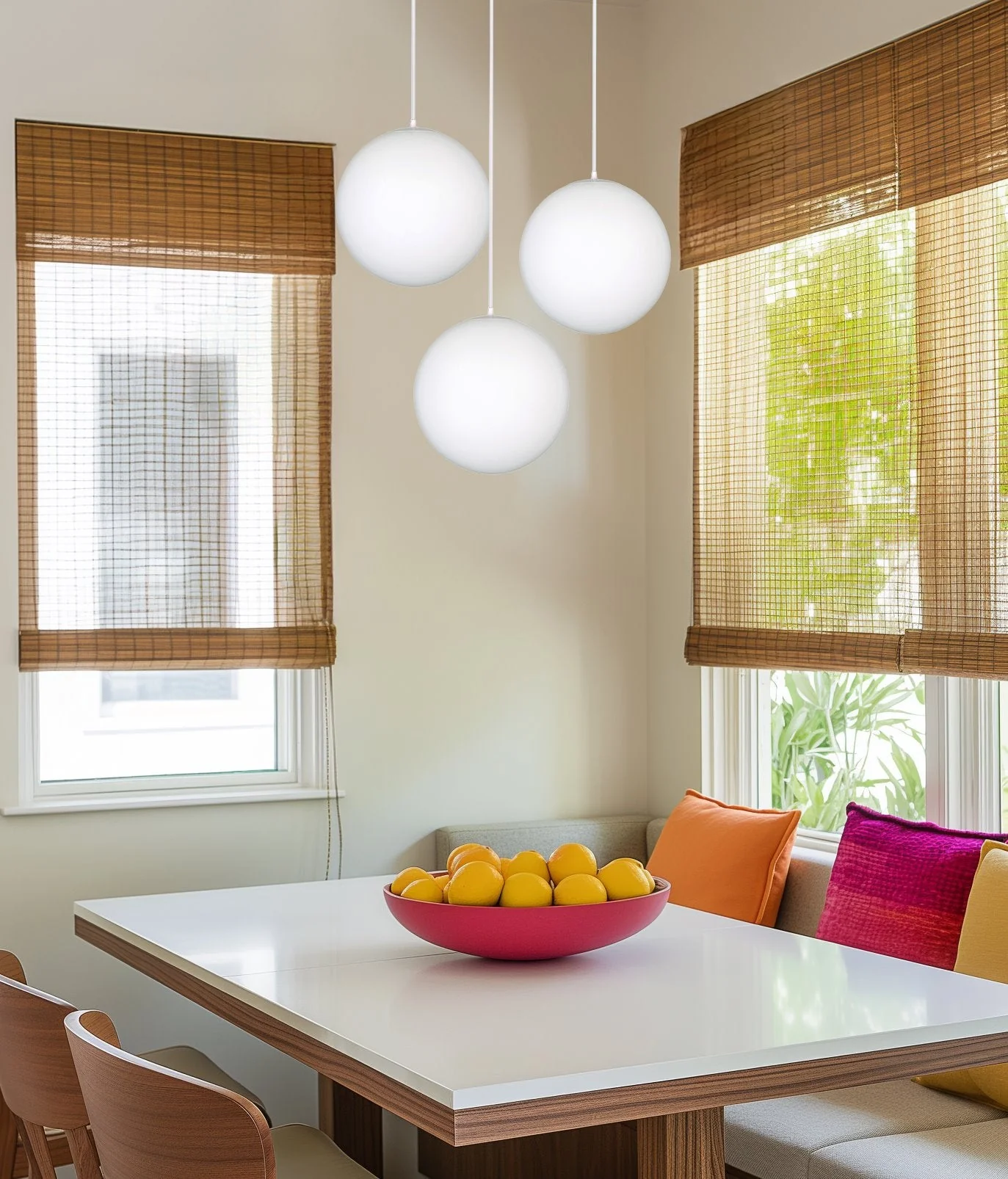 Ceres 8 Mid-Century Modern Hanging Orb Pendant Light