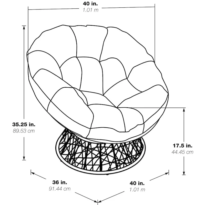 The Curated Wicker Papasan Chair