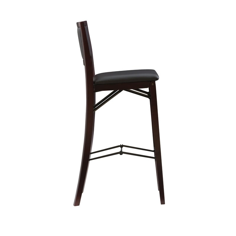 Linon Aldersey Espresso Folding Bar Stool - N/A
