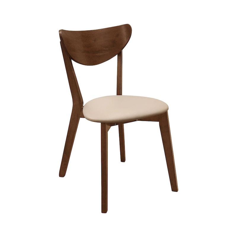 Markus Tan and Chestnut Open Back Dining Chairs (Set of 4)