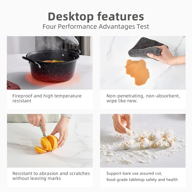 9 Piece 62.9 inch to 94.4 inch Extendable Dining Table Set with Sintered Stone Top 8 Chairs