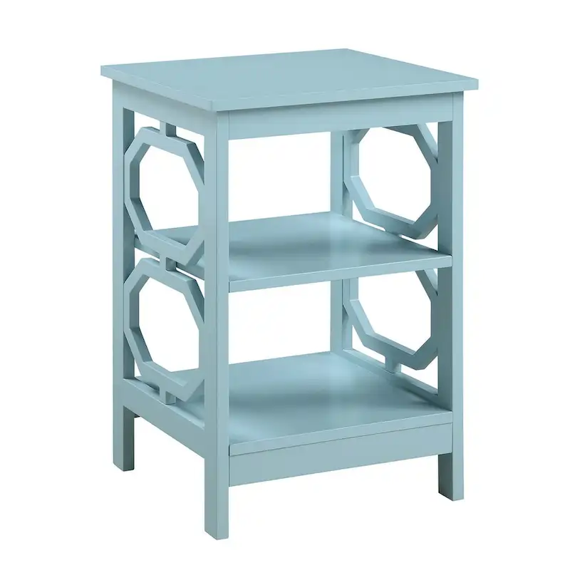 Omega End Table with Shelves