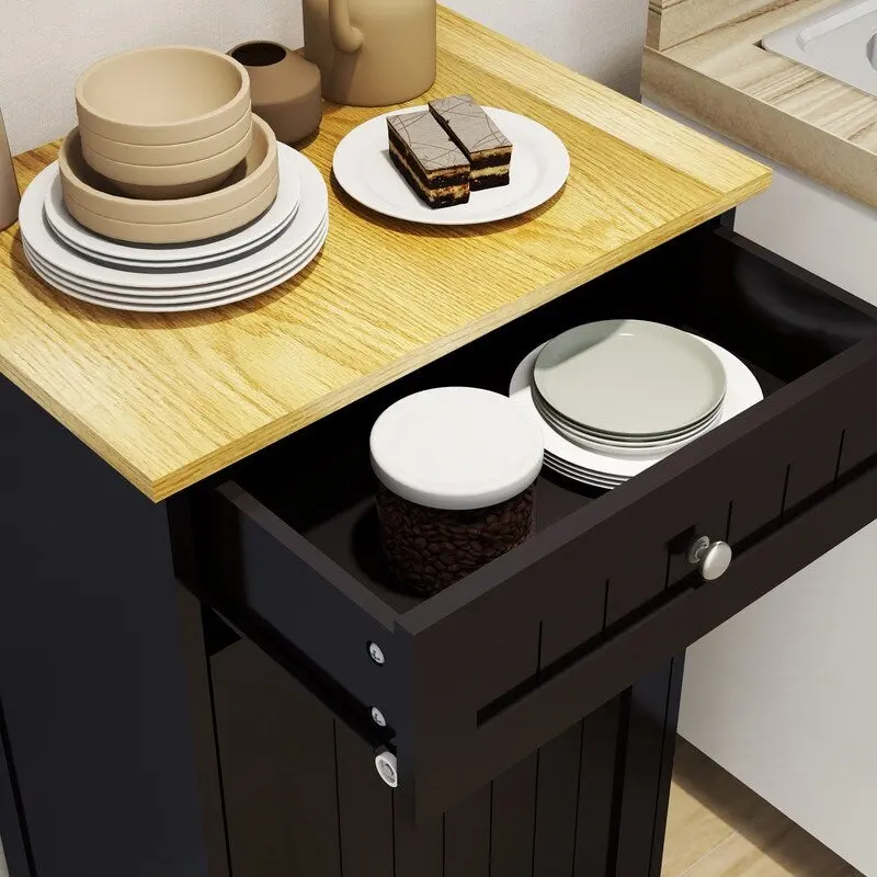 1 Drawers and 1-Compartment Tilt-Out Trash Cabinet Kitchen Trash Cabinet