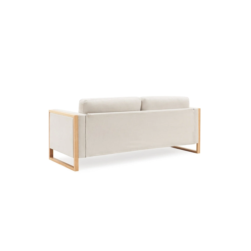 Christopher Knight Home - Lily Modern 79 3-Seater Sofa with Solid Wood Legs