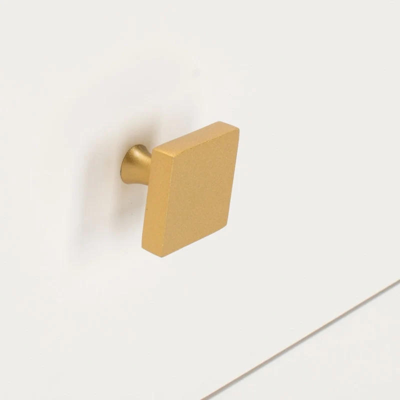 4-Drawer Dresser with Gold Accents - White/Taupe/Black