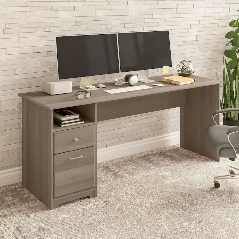 Cabot 72W Home Office Computer Desk with Drawers by Bush Furniture