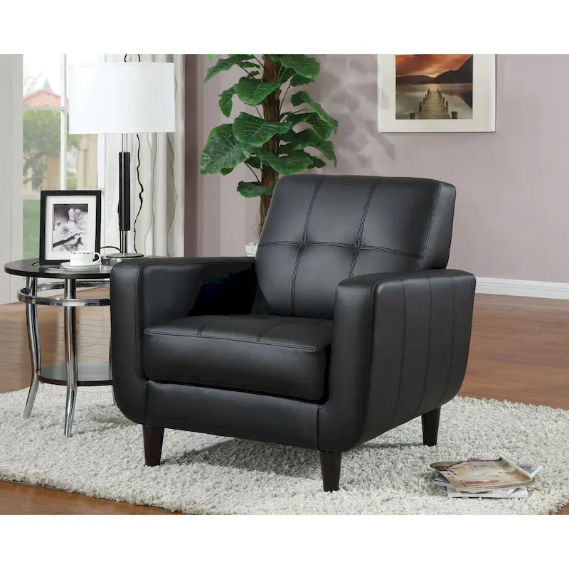 Gavin Transitional Black Chair