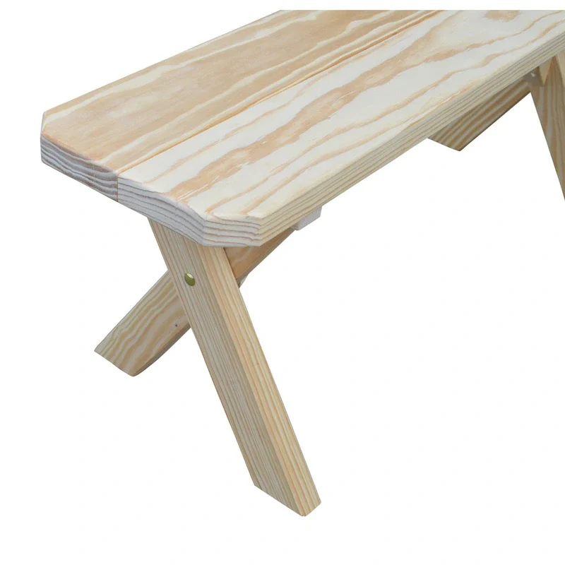 Pine 3' Crossleg Bench