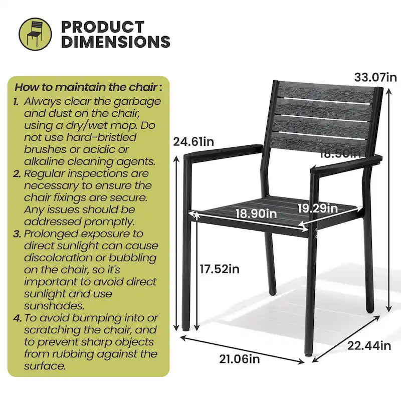 7-Piece Patio Dining Set Aluminum Dining Table with Umbrella Hole and Stackable Chairs