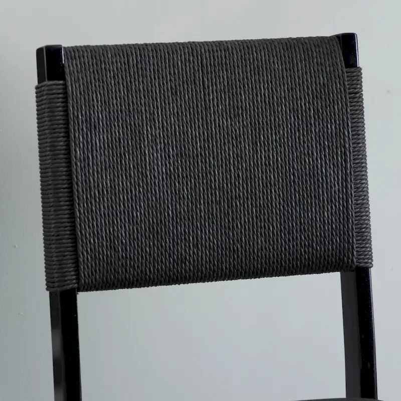 Wood Rope Folding Dining Chair (Set of 2)