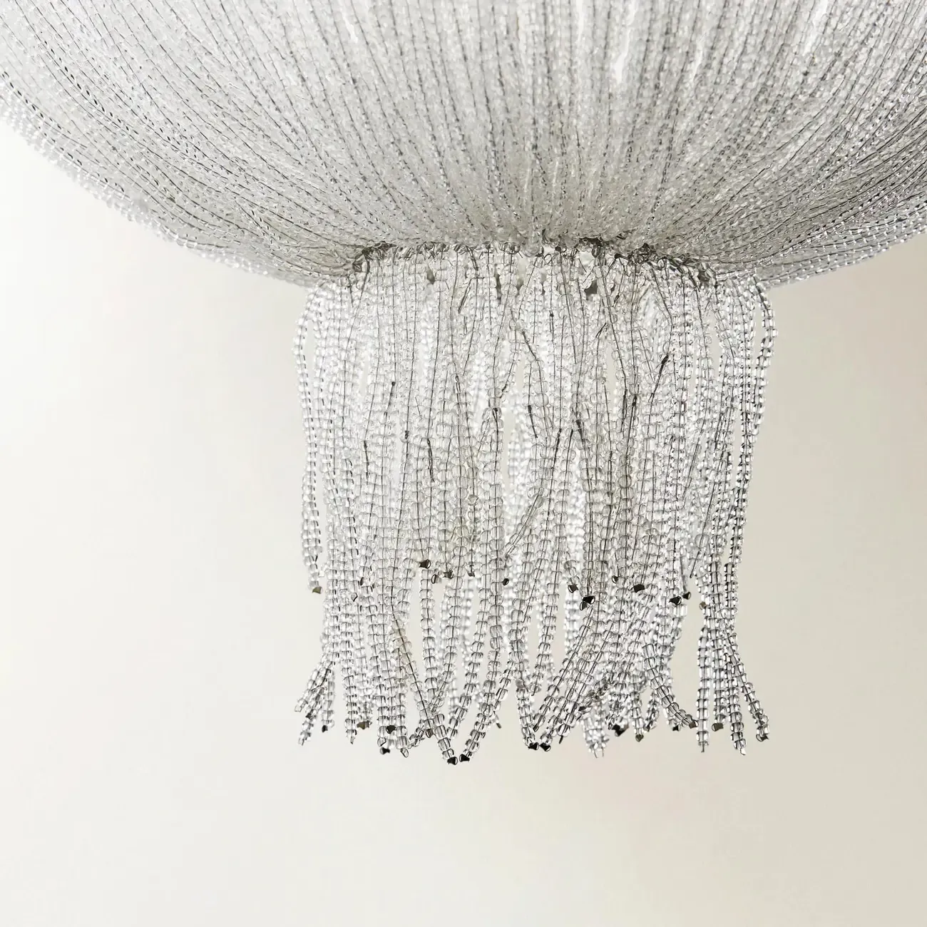 Luxury Elegant Clear Glass Beaded Chandelier