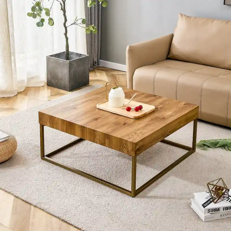 Naturally elegant wooden coffee table