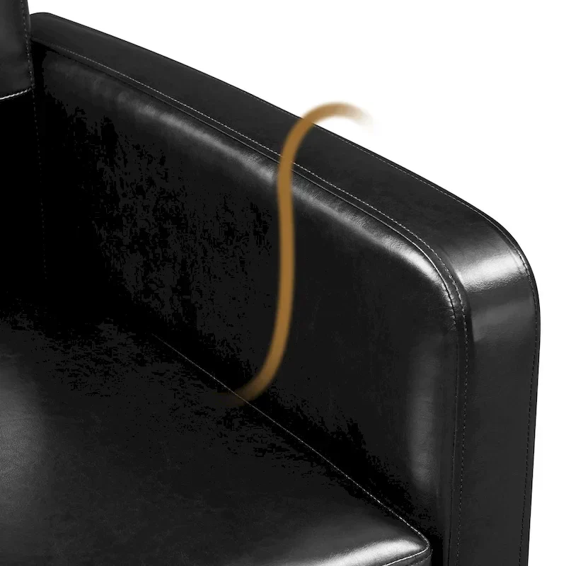 Yaheetech Modern Faux Leather Tufted Accent Chair with Solid Wood Legs - 28.52933