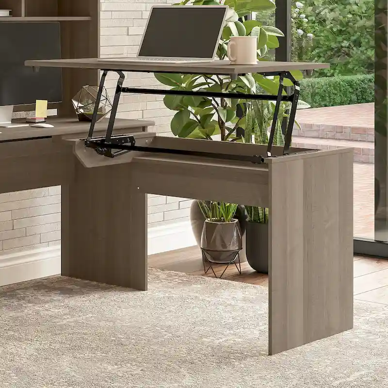 Cabot 3 Position Sit to Stand Desk Return by Bush Furniture
