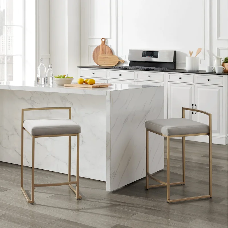 Crosley Harlowe 2Pc Counter Stool Set - 18.75d x 17.5W x 28h