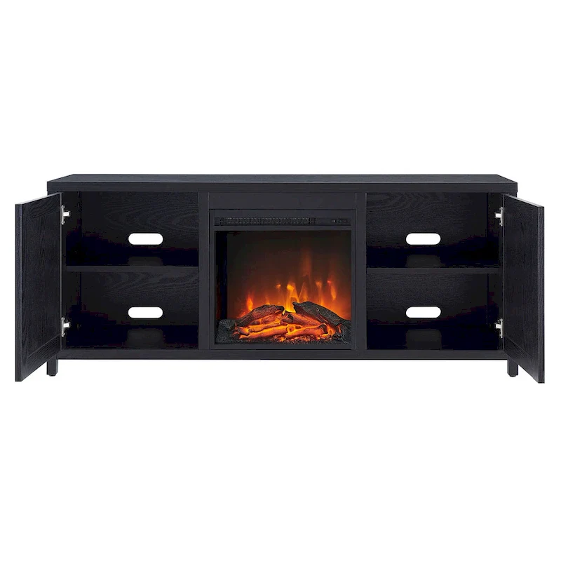Granger 58 TV Stand with Log Fireplace Insert