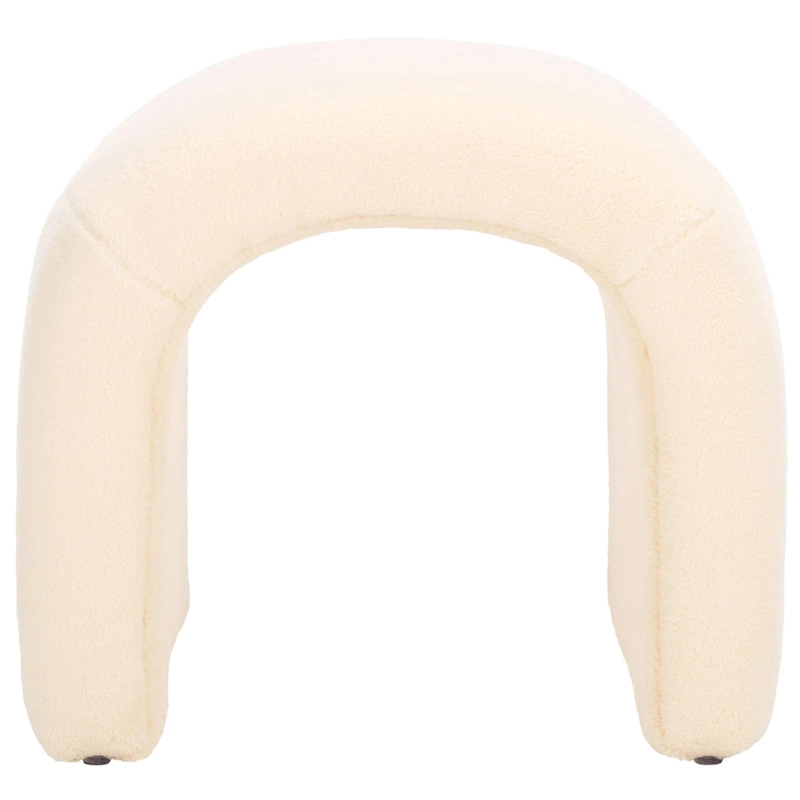 SAFAVIEH Alize Curved Waterfall Velvet Ottoman