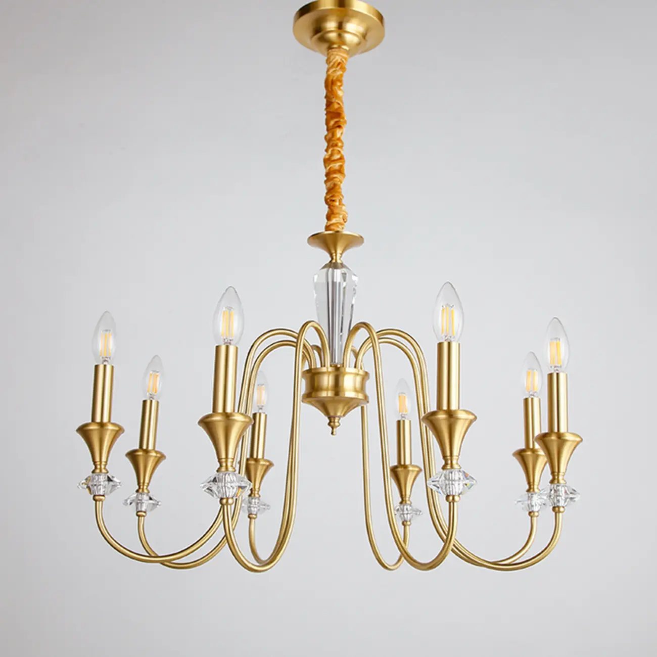 Industrial Black Glass Candelabra Chandelier in 3-10 Lights