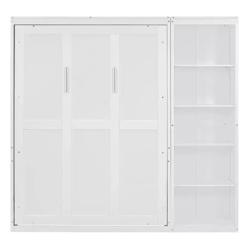 Whisen Murphy Bed Wall Bed with Shelves