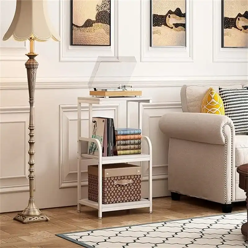 Printer Stand, 3 Shelf Printer Table with Wheels - 20.08 x 15.75 x 30.12