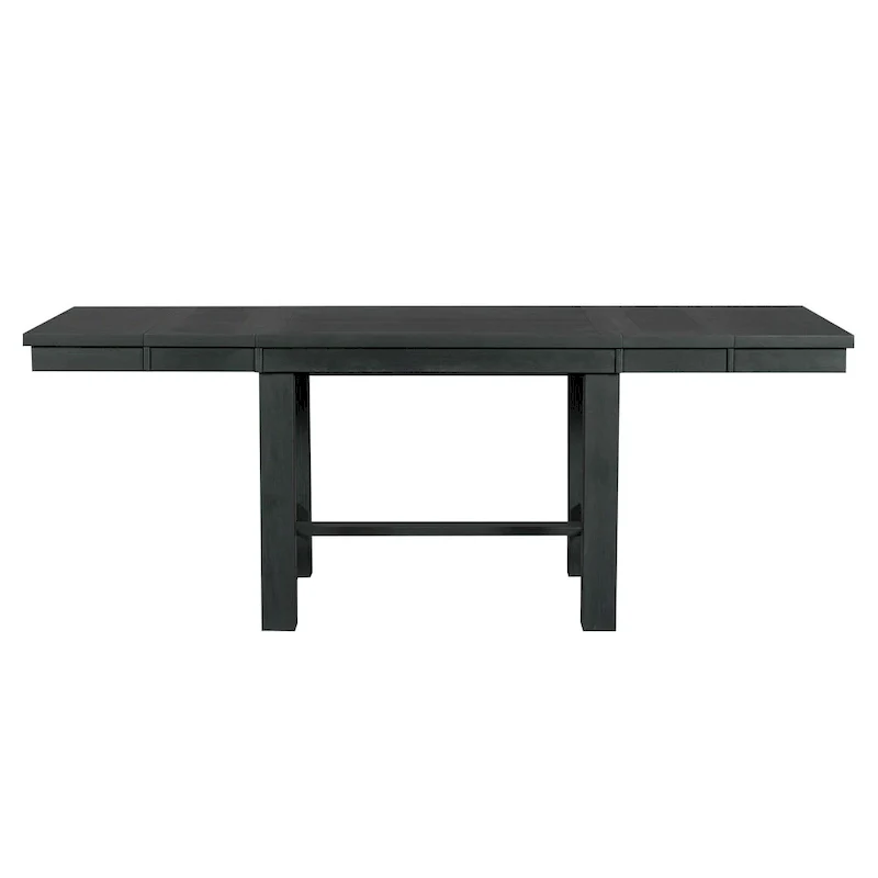 Farmhouse 6-Piece Wooden Dining Table Set with Extendable Table & 4 Chairs