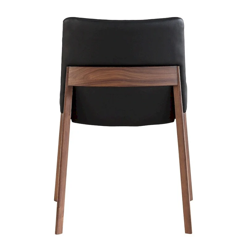 Aurelle Home Derk Modern Solid Walnut Dining Chairs - Set of 2
