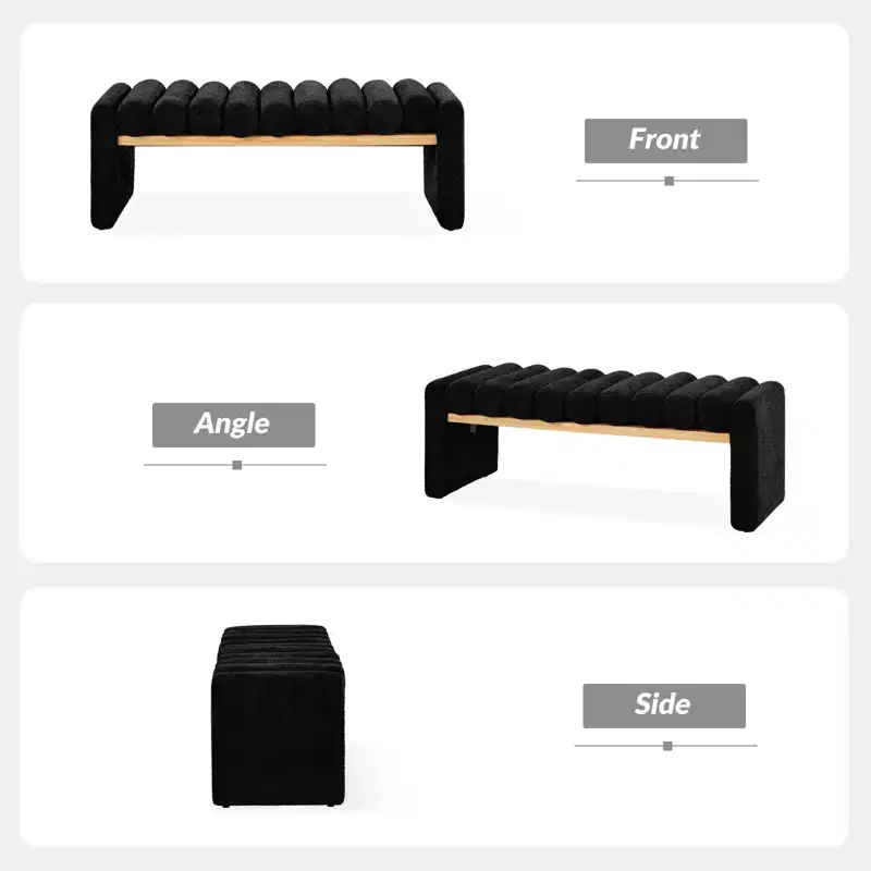 Alice Bench With Solid Wood Construction | HULALA HOME