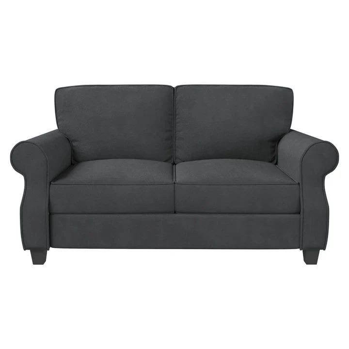 Upholstered Sofa with Solid Wood Frame - 30.30 x 56.30 x 33.10