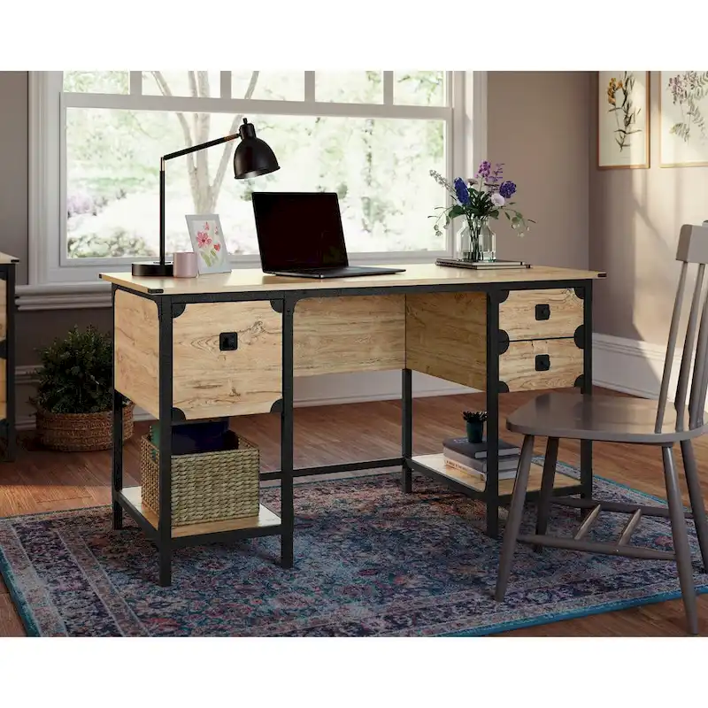 Steel River Double Ped Desk