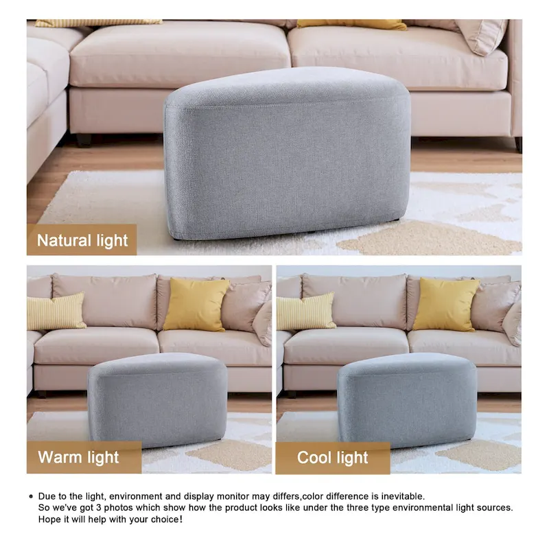 26 Footstools and Ottomans, Modern Fabric Pouf Ottoman