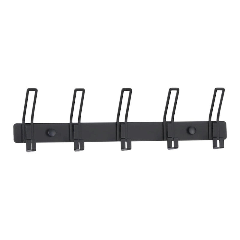 1 Pack Coat Rack Wall Mount, Wall Hooks with 5 Hooks for Entryway - 12.6*1in