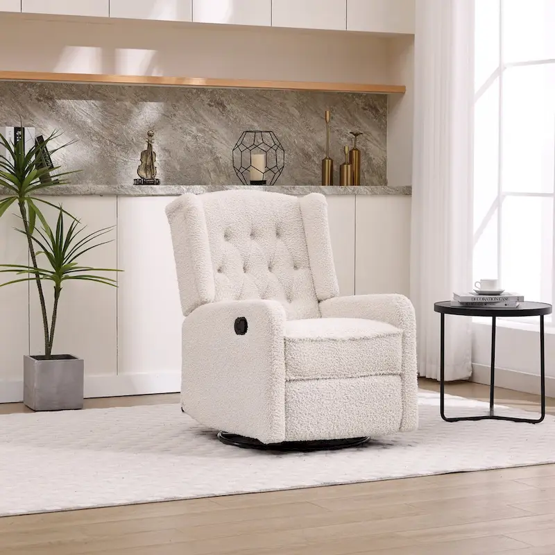 Multi-gear adjustable lounge chair 360 degrees full rotation rocking chair