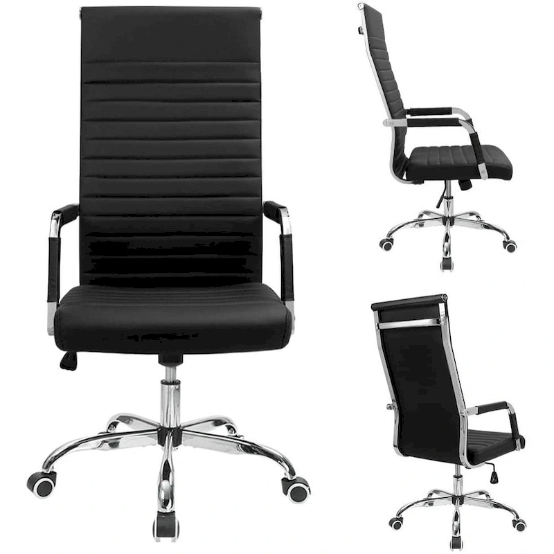 Homall Ribbed Office Chair High Back Conference Chair