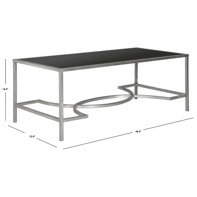 SAFAVIEH Sondra Gold Coffee Table - 48 x 23 x 18 - 48Wx23Dx18H