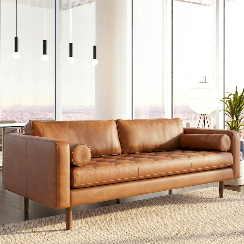 Poly & Bark Napa 88.5 Sofa - Genuine Italian Leather