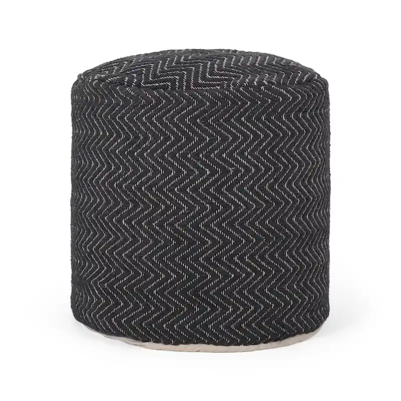 Barthol Boho Fabric Cylinder Pouf by Christopher Knight Home